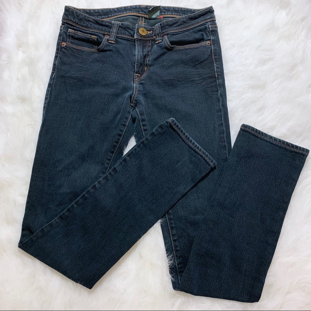 Uniqlo dark wash skinny jeans. #5